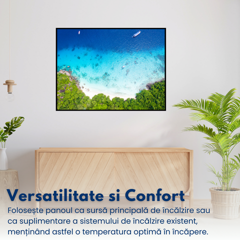 panou radiant premium novosun art beach cu termostat cu telecomanda