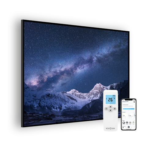 panou radiant premium novosun art stars cu termostat cu wifi si telecomanda