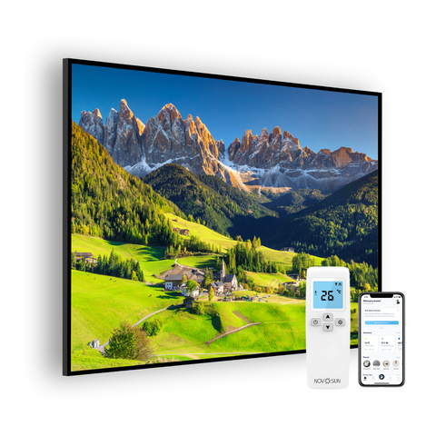 Panou radiant premium NovoSun ART cu termostat cu Wifi si telecomanda - Alps
