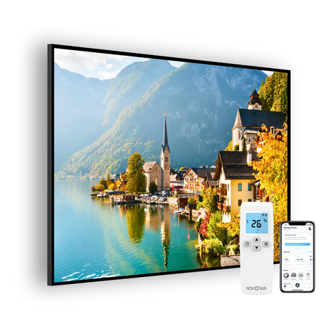 Panou radiant premium NovoSun ART cu termostat cu WiFi si telecomanda - Hallstatt