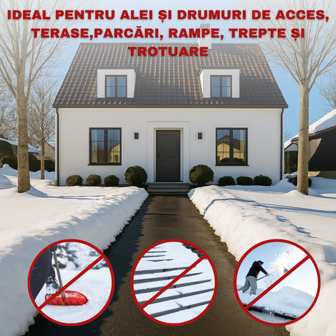 Cablu degivrare Novotech pentru exterior - alei, terase, parcări, rampe, trepte și trotuare
