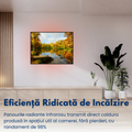 panou radiant premium novosun art park lake cu termostat cu telecomanda