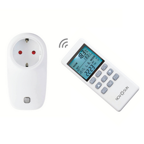 TH7 – termostat priza programabil cu telecomanda 16A