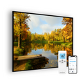 panou radiant premium novosun art park lake cu termostat cu wifi si telecomanda