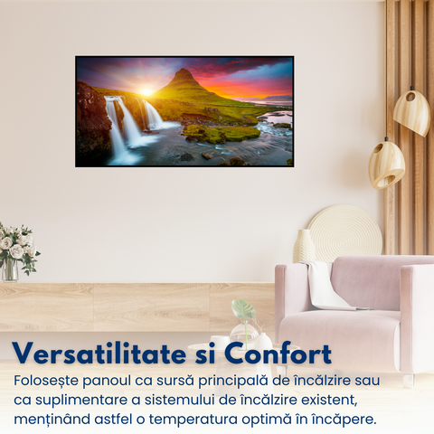 panou radiant premium novosun art waterfall confort